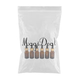 Maxbell 6x Empty Dropper Bottles Refillable Essential Oil Cosmetic Jar Canning 15ml