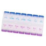 Maxbell Maxbell AM PM 14 Slots 7 Day Travel Pill Tablet Medicine Capsule Box Organizer Holder Case