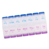 Maxbell Maxbell AM PM 14 Slots 7 Day Travel Pill Tablet Medicine Capsule Box Organizer Holder Case