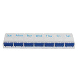 Maxbell Maxbell 7 Days Week Pill Tablet Medicine Capsule Box Container Storage Organizer  Sunday to Saturday