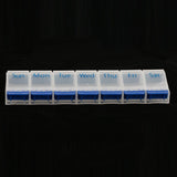 Maxbell Maxbell 7 Days Week Pill Tablet Medicine Capsule Box Container Storage Organizer  Sunday to Saturday