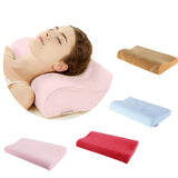 Maxbell Maxbell Memory Foam Sleeping Pillow Cushion for Teenager Neck Back Pain Light Blue