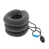 Maxbell Maxbell Inflatable Cervical Neck Traction Pillow Collar Device Stretcher Gray