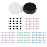 Maxbell 20 Pieces Mini Contact Lens Box Travel Lenses Cases Container Holders Pink