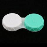 Maxbell 20 Pieces Mini Contact Lens Box Travel Lenses Cases Container Holders Green