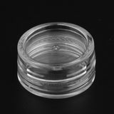 Maxbell 50 Pieces 3g Plastic Pot Jars Lotion Cream Sample Empty Container Clear