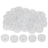 Maxbell 50 Pieces 3g Plastic Pot Jars Lotion Cream Sample Empty Container Clear