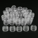 Maxbell 50 Pieces Plastic Cosmetic Pot Jars Lotion Cream Sample Empty Container 2g