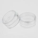 Maxbell 50 Pieces Plastic Cosmetic Pot Jars Lotion Cream Sample Empty Container 3g