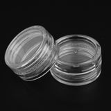Maxbell 50 Pieces Plastic Cosmetic Pot Jars Lotion Cream Sample Empty Container 5g