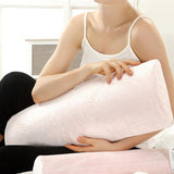 Maxbell Maxbell Memory Foam Lumbar Support Wedge Pillow Bed Waist Cushion for Sleeping Pink