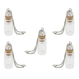 Maxbell Maxbell Mini Glass Bottle with Cork Necklace Pendant Vial DIY Decoration 1ml Clear
