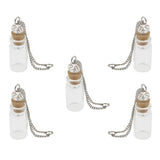 Maxbell Maxbell Mini Glass Bottle with Cork Necklace Pendant Vial DIY Decoration 1ml Clear