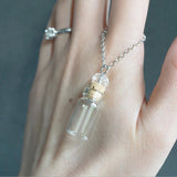 Maxbell Maxbell Mini Glass Bottle with Cork Necklace Pendant Vial DIY Decoration 1ml Clear