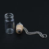 Maxbell Maxbell Mini Glass Bottle with Cork Necklace Pendant Vial DIY Decoration 1ml Clear