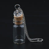 Maxbell Maxbell Mini Glass Bottle with Cork Necklace Pendant Vial DIY Decoration 1ml Clear