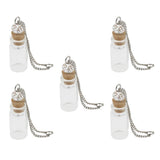 Maxbell Maxbell Mini Glass Bottle with Cork Necklace Pendant Vial DIY Decoration 1ml Clear