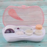 Maxbell Maxbell Electric Face Wash Instrument Facial Cleaning Brush Massager Scrubber Purple