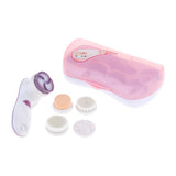 Maxbell Maxbell Electric Face Wash Instrument Facial Cleaning Brush Massager Scrubber Purple