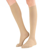 Maxbell Maxbell 1 Pair Women Compression Sleeve Calf Knee Stocking Socks Open Toes XXL
