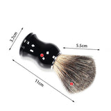 Maxbell Resin Handle Barber Salon Mustache Shaving Brush Grooming Tool for Men Use