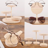 Maxbell Maxbell Wood Sunglasses Eyeglass Rack Display Stand Holder Organizer Shelf 7.5cm