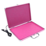 Maxbell Maxbell Pink Hot Stone Rock Heating Box Massage Stone Warmer Case Heater EU Plug