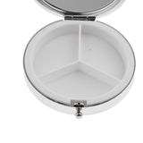Maxbell Maxbell 2 Pieces Vitamin Medicine Tablet Box Pill Storage Cases Round 3 Slots