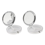 Maxbell Maxbell 2 Pieces Vitamin Medicine Tablet Box Pill Storage Cases Round 3 Slots