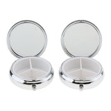 Maxbell Maxbell 2 Pieces Vitamin Medicine Tablet Box Pill Storage Cases 3 Slots