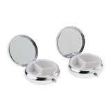 Maxbell Maxbell 2 Pieces Vitamin Medicine Tablet Box Pill Storage Cases 3 Slots