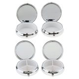 Maxbell Maxbell 2 Pieces Vitamin Medicine Tablet Box Pill Storage Cases 3 Slots
