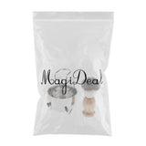 Maxbell Maxbell Set of 3pcs Men Wood Shaving Grooming Brush Bowl Mug Cup Stand Holder Kit