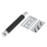 Maxbell Maxbell Men Long Handle Double Edge Safety Shaving Razor Beard Grooming Tool Black