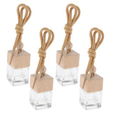 Maxbell Maxbell 4 Pieces 6ML Car Hanging Perfume Bottle Essential Oil Vials Pendant Decor