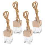 Maxbell Maxbell 4 Pieces 6ML Car Hanging Perfume Bottle Essential Oil Vials Pendant Decor