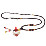 Maxbell Maxbell Glass Locket Necklace Perfume Fragrance Essential Oil Diffuser Red