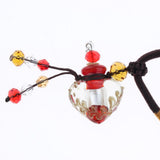 Maxbell Maxbell Glass Locket Necklace Perfume Fragrance Essential Oil Diffuser Red