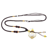 Maxbell Maxbell Glass Locket Necklace Perfume Fragrance Essential Oil Diffuser Yellow