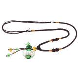 Maxbell Maxbell Glass Locket Necklace Perfume Fragrance Essential Oil Diffuser Green