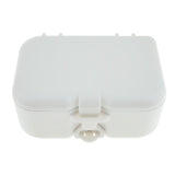 2X Portable Denture Case Built In Mirror Brush Teeth Storage Container Box