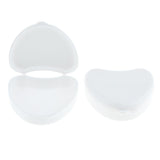Maxbell 2x Mouth Guard Case Orthodontic Retainer Box Denture Storage Container White