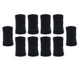 Maxbell Maxbell 10 Pieces Sports Elastic Finger Brace Splint Sleeves Support Protector Black