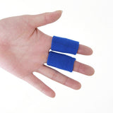 Maxbell Maxbell 10 Pieces Sports Elastic Finger Brace Splint Sleeves Support Protector Blue