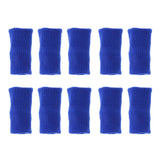 Maxbell Maxbell 10 Pieces Sports Elastic Finger Brace Splint Sleeves Support Protector Blue