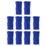 Maxbell Maxbell 10 Pieces Sports Elastic Finger Brace Splint Sleeves Support Protector Blue