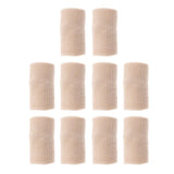 Maxbell Maxbell 10 Pieces Sports Elastic Finger Brace Splint Sleeves Support Protector Beige