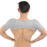 Maxbell Maxbell Elastic Bamboo Charcoal Plush Lining Double Shoulder Support Wrap Guard XL