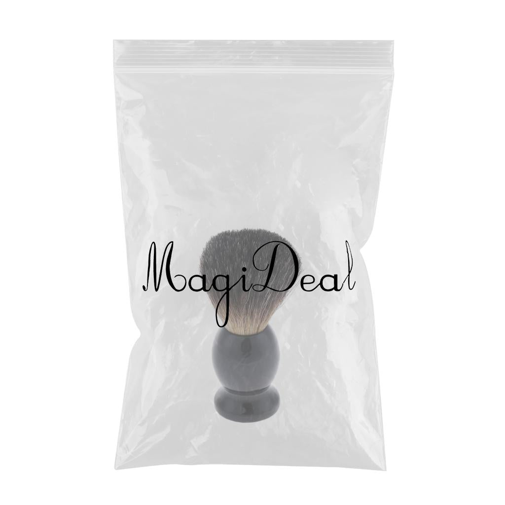 Maxbell Maxbell Wooden Handle Men Mustache Shaving Brush Beard Grooming Tool for Home Salon