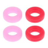 Maxbell Maxbell 2 Pairs Anti Slip Silicone Ear Hooks Holder for Glasses Red Pink